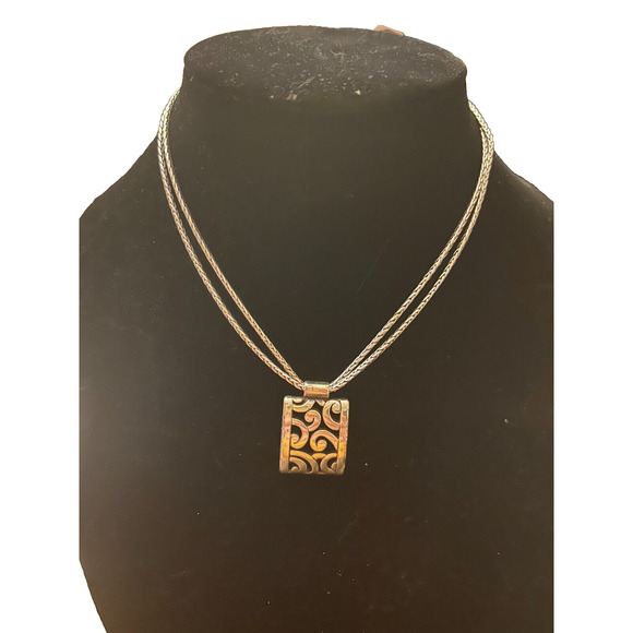 Brighton Deco Lace Necklace Silver - Picture 3 of 9